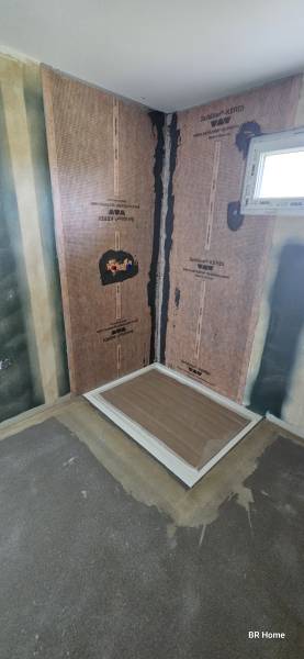 Béton ciré mural et sol salle de bain étanche à Dole