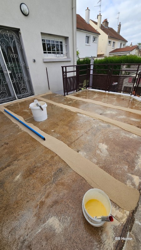 reprofilage du support en mortier epoxy- BR Home
