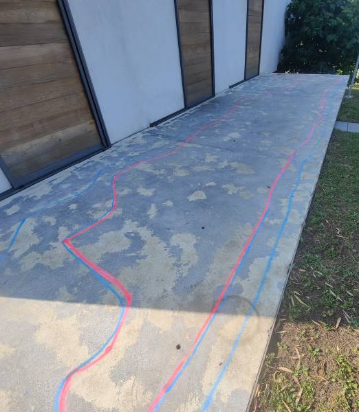 Revêtement drainant en marbre et résine à Saint Vit(Doubs)