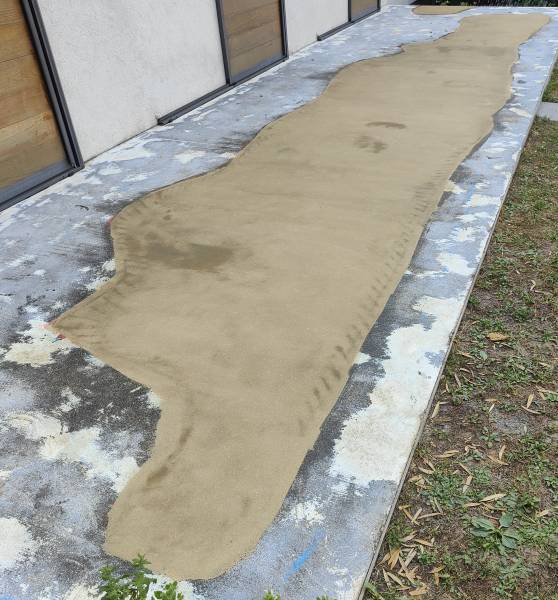 Revêtement drainant en marbre et résine à Saint Vit(Doubs)