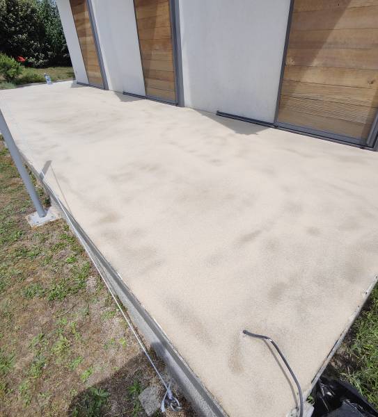 Revêtement drainant en marbre et résine à Saint Vit(Doubs)