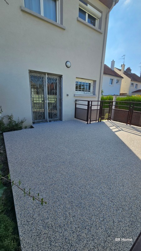 revêtement moquette de pierre sur terrasse- BR Home